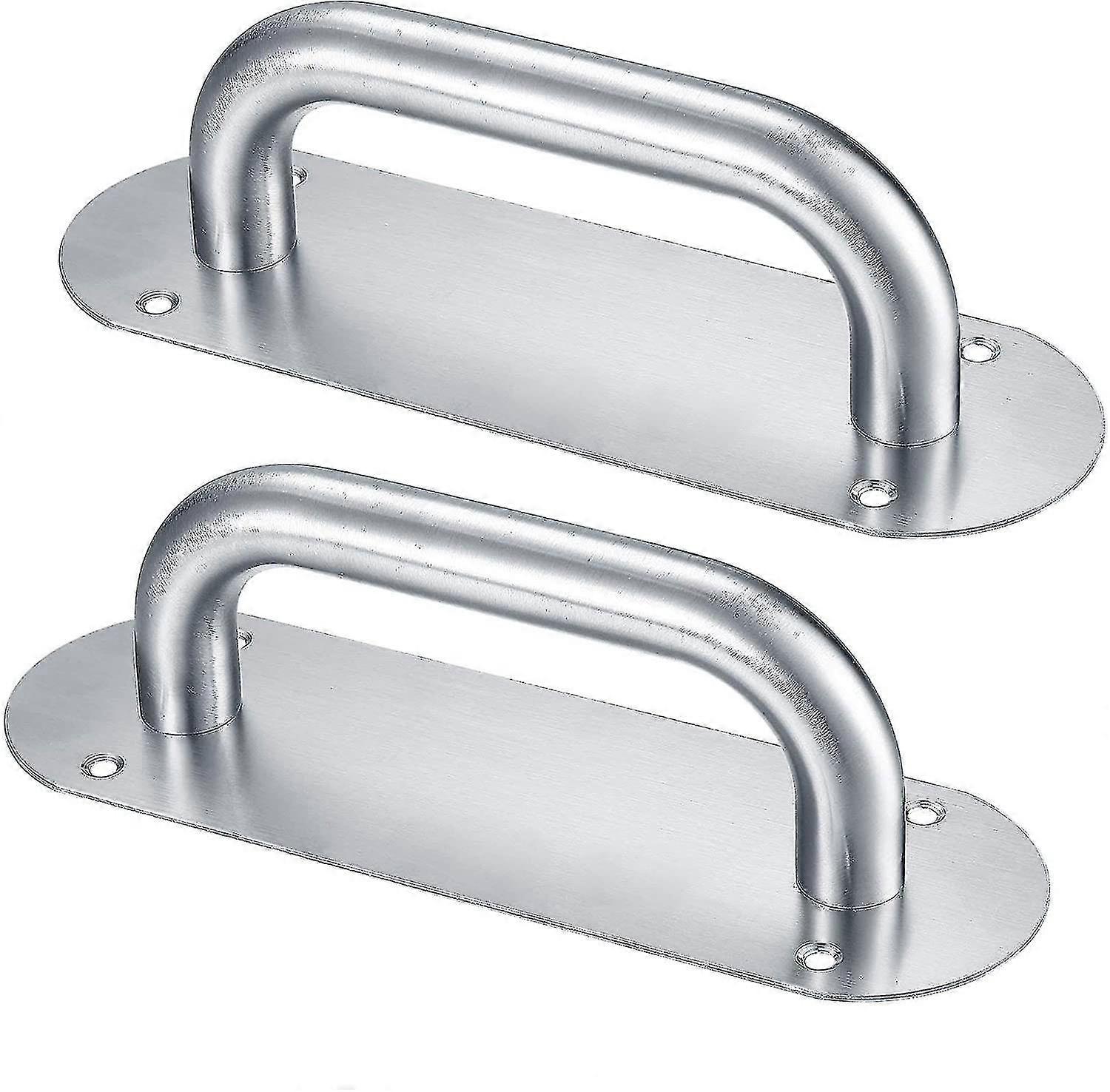 2 Pcs Sliding Door Handle, Stainless Steel Push Door Handles, Cabinet Pull Pull