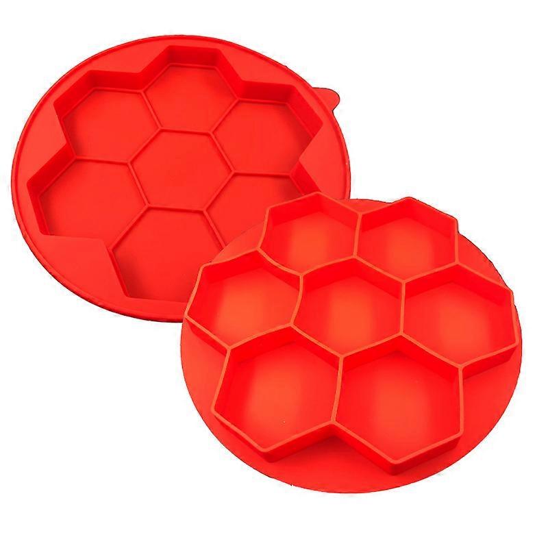 7 in 1 Hamburger Slider Silicone Mold - Hexagonal Hamburger Patty Maker for Freezing, Grilling, & Cooking
