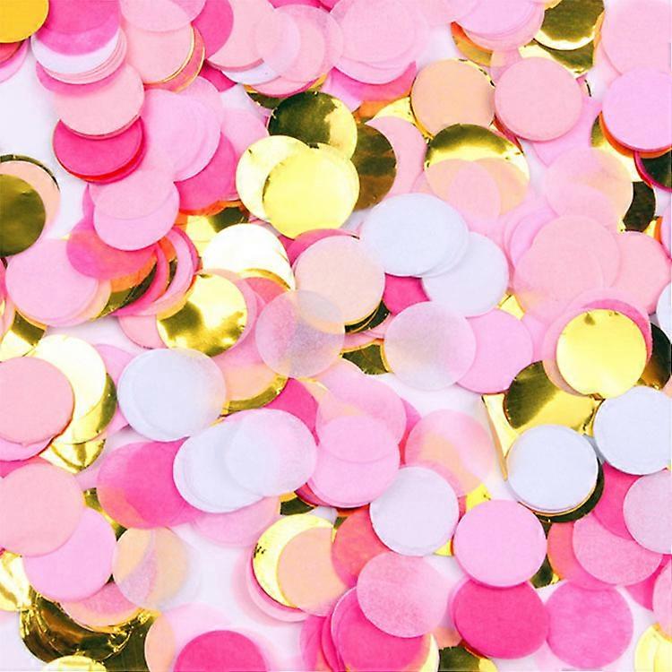1 Inch Multicolor Round Tissue Confetti, 20pcs