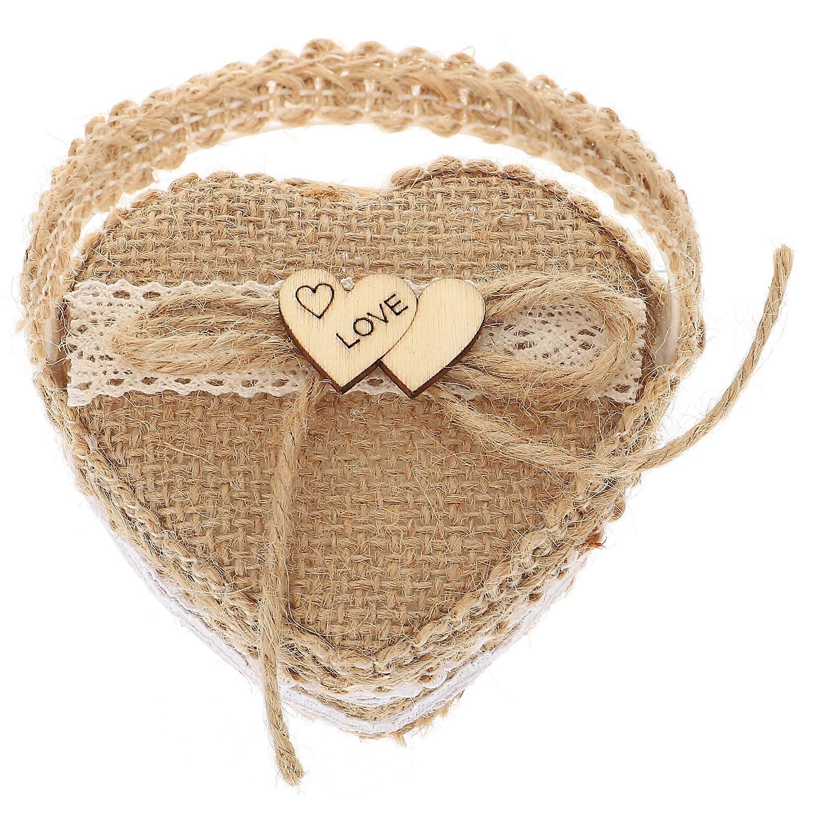 1pc Creative Wedding Ring Basket Practical Wedding Ring Box Handy Basket