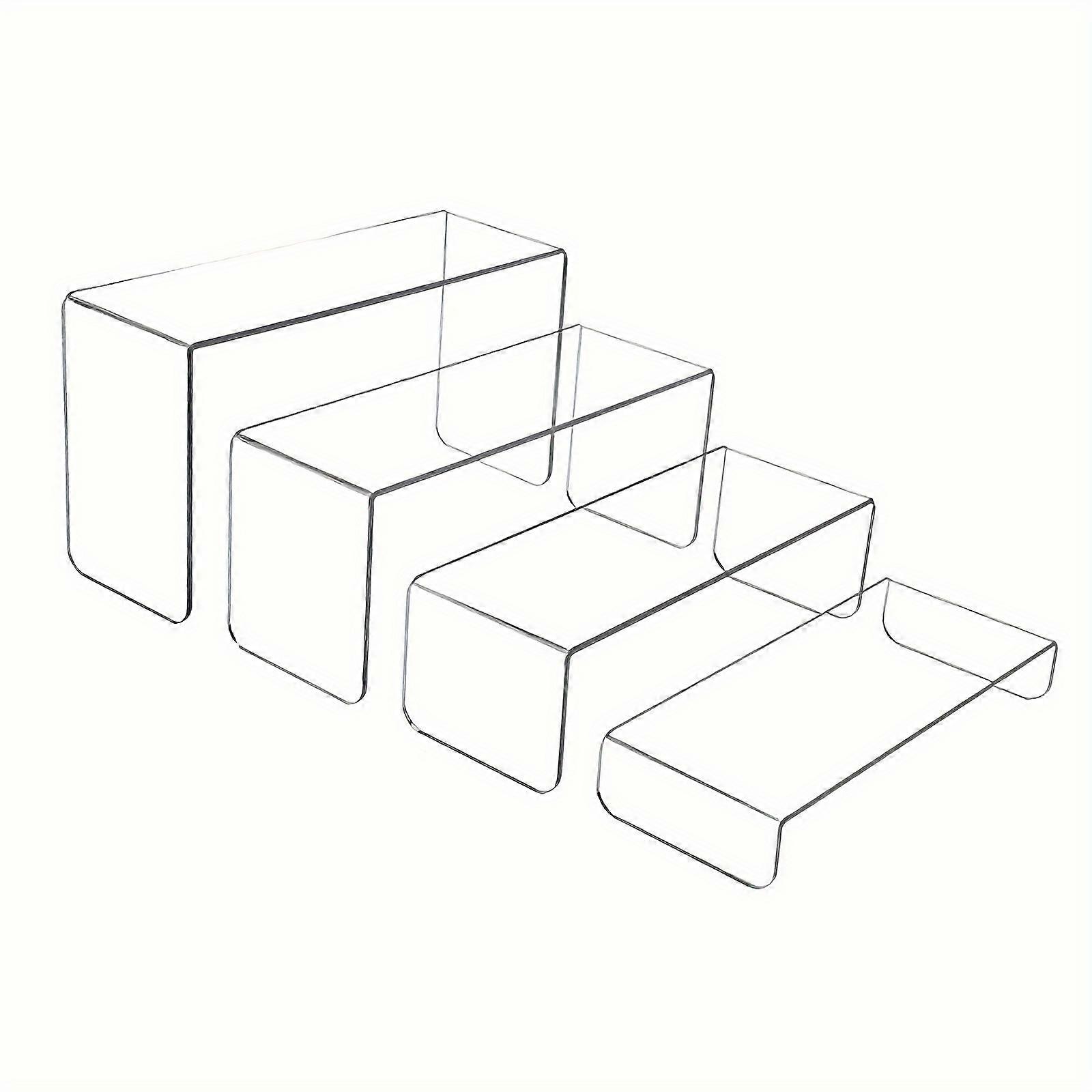 4-layer Acrylic Display Stand, Multifunctional Acrylic Transparent Display Stand, Suitable For Displaying Desserts, Dolls, Cosmetics, And Collectibles