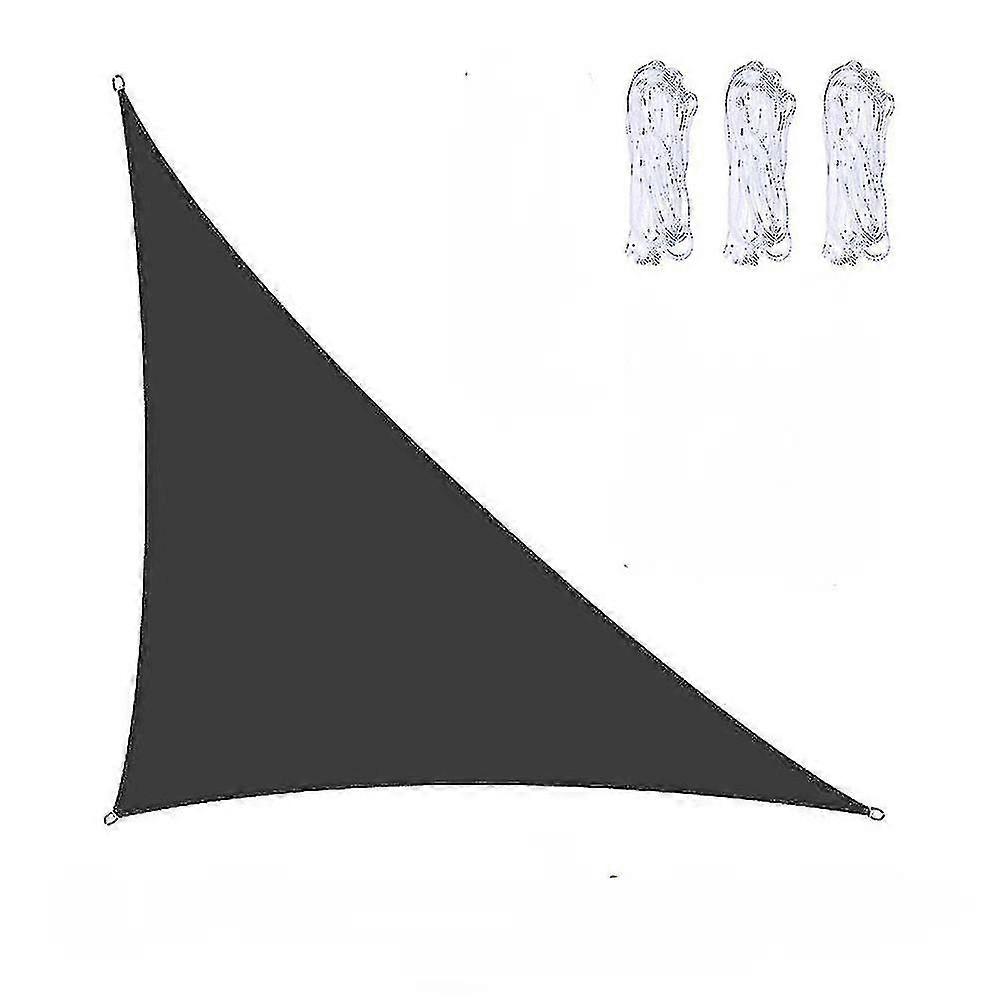 Toldo triangular impermeable para jardín, patio, piscina y camping, 3 x 3 x 4,3 m/4 x 4 x 5,7 m/5 x 5 x 7,1 m