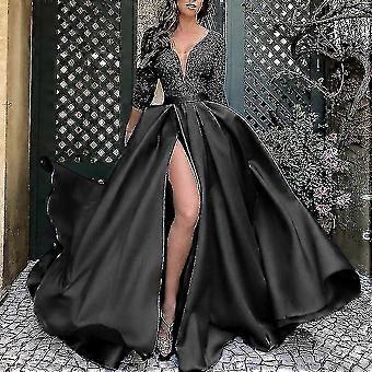 Women's Lace Big Swing Long Dress Tail Banquet Evening Dress | Fruugo NZ