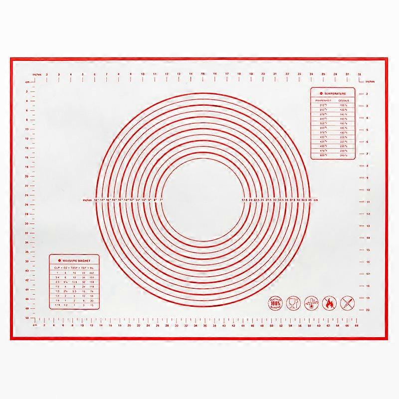 Silicone Mat Baking Mat Silicone Dough Mat Reusable Non-stick Non-slip With Measurement
