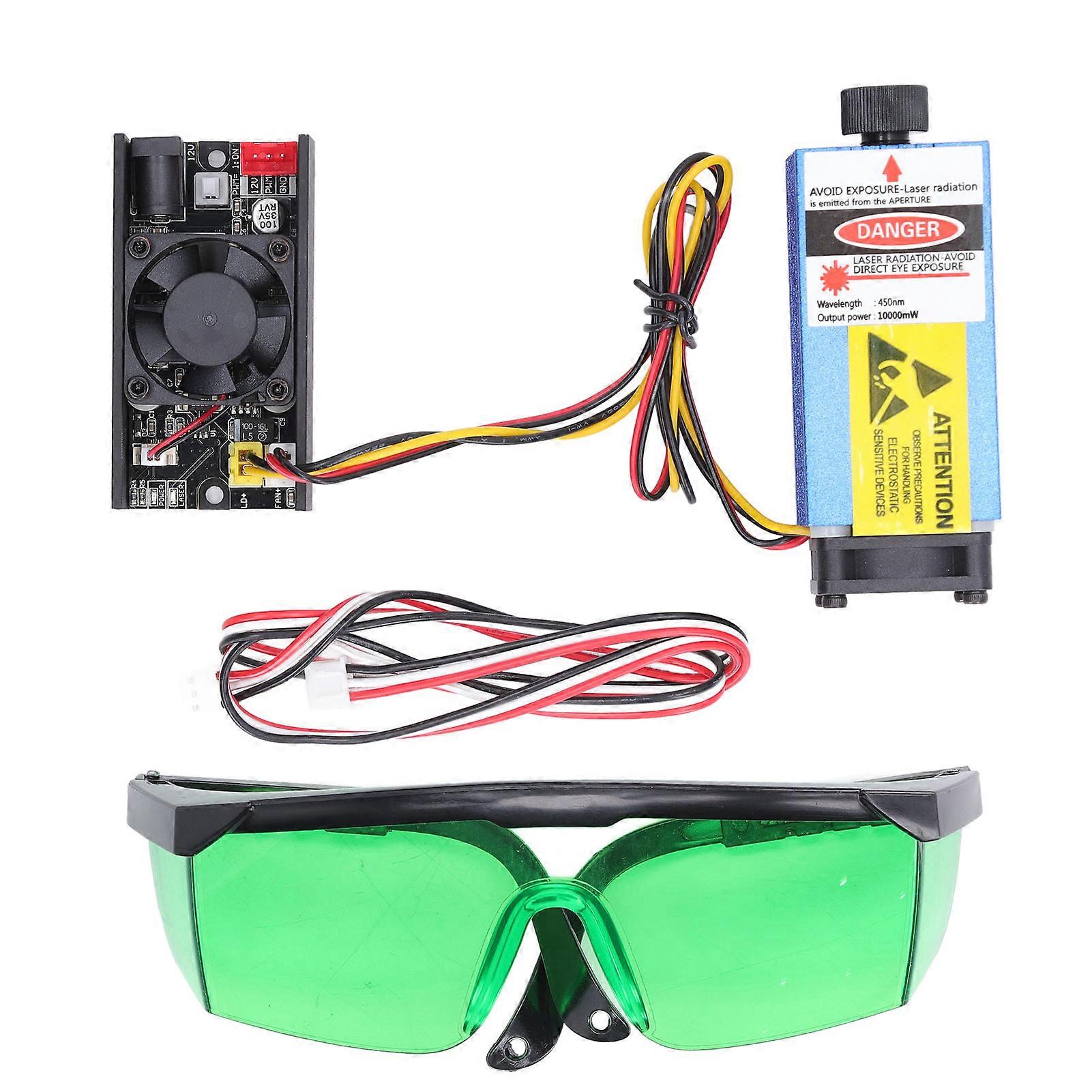 12v 10w Laser Engraver Module Adjustable Focus High Power Point Engraving Machine Head