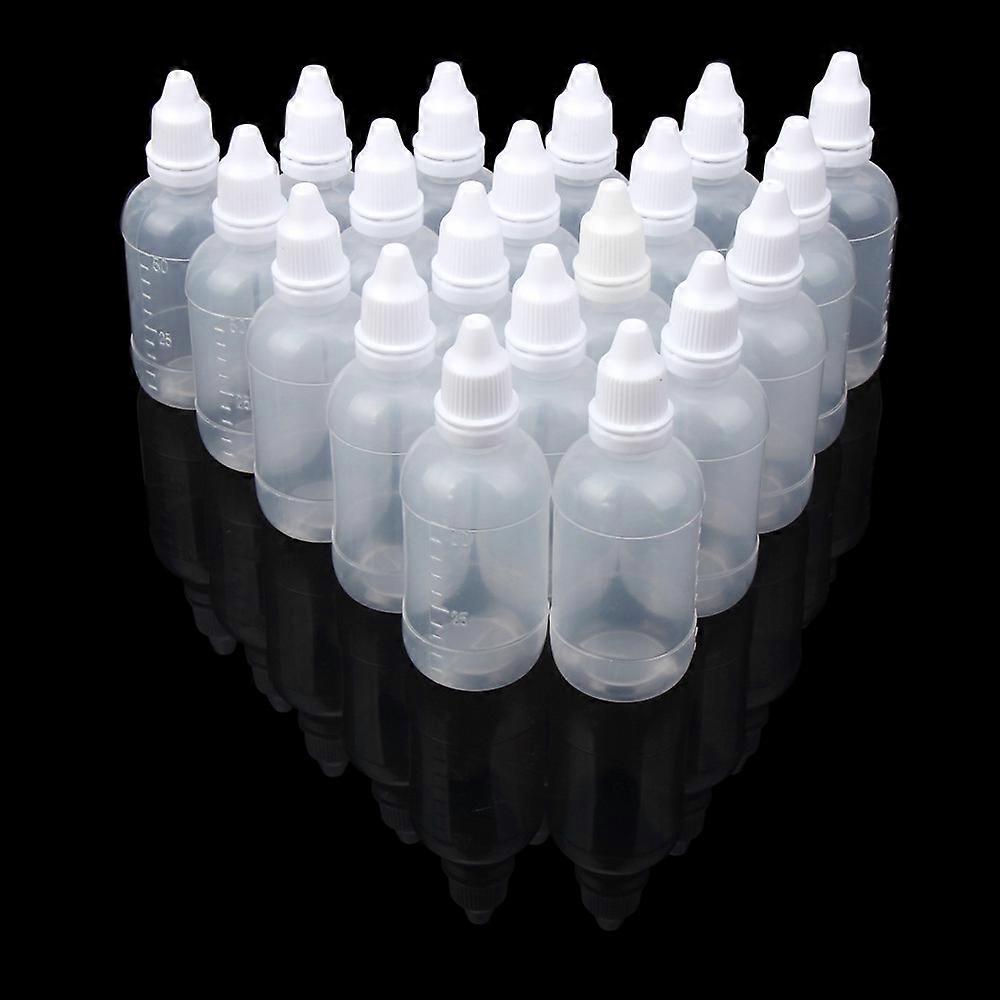 The Summer I Turned Pretty 50PCS 50ml Empty Plastic Squeezable Dropper Bottles Eye Liquid Dropper