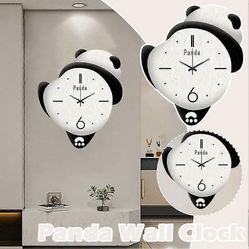 Decorative Cute Panda Shape Wall Clock with Pendulum,Wall Clock Battery Operate