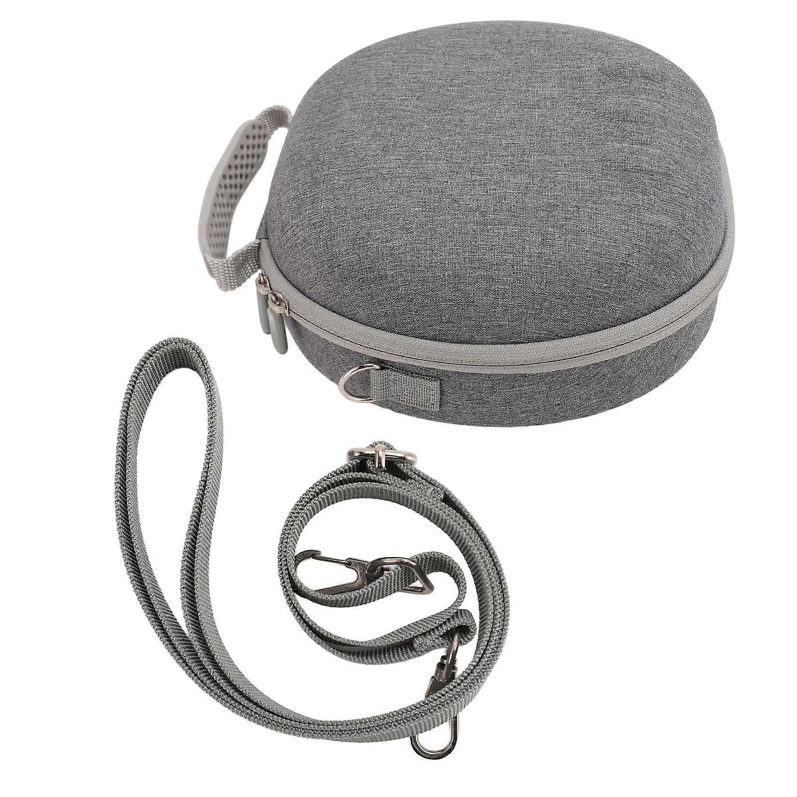VR Glasses Carrying Case Hard Shell Shockproof Double Zipper Large Capacity with Shoulder Strap VR Glasses Storage Bag for Meta Quest 3 Grey
