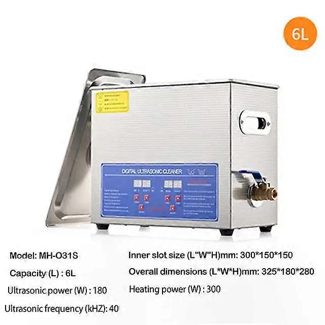2L/6l Ultrasonic Cleaner With Double-frequency Digital Display - Portable Washing Machine For Jewelry, Watches And Home Appliances. 40khz Ultrasound.