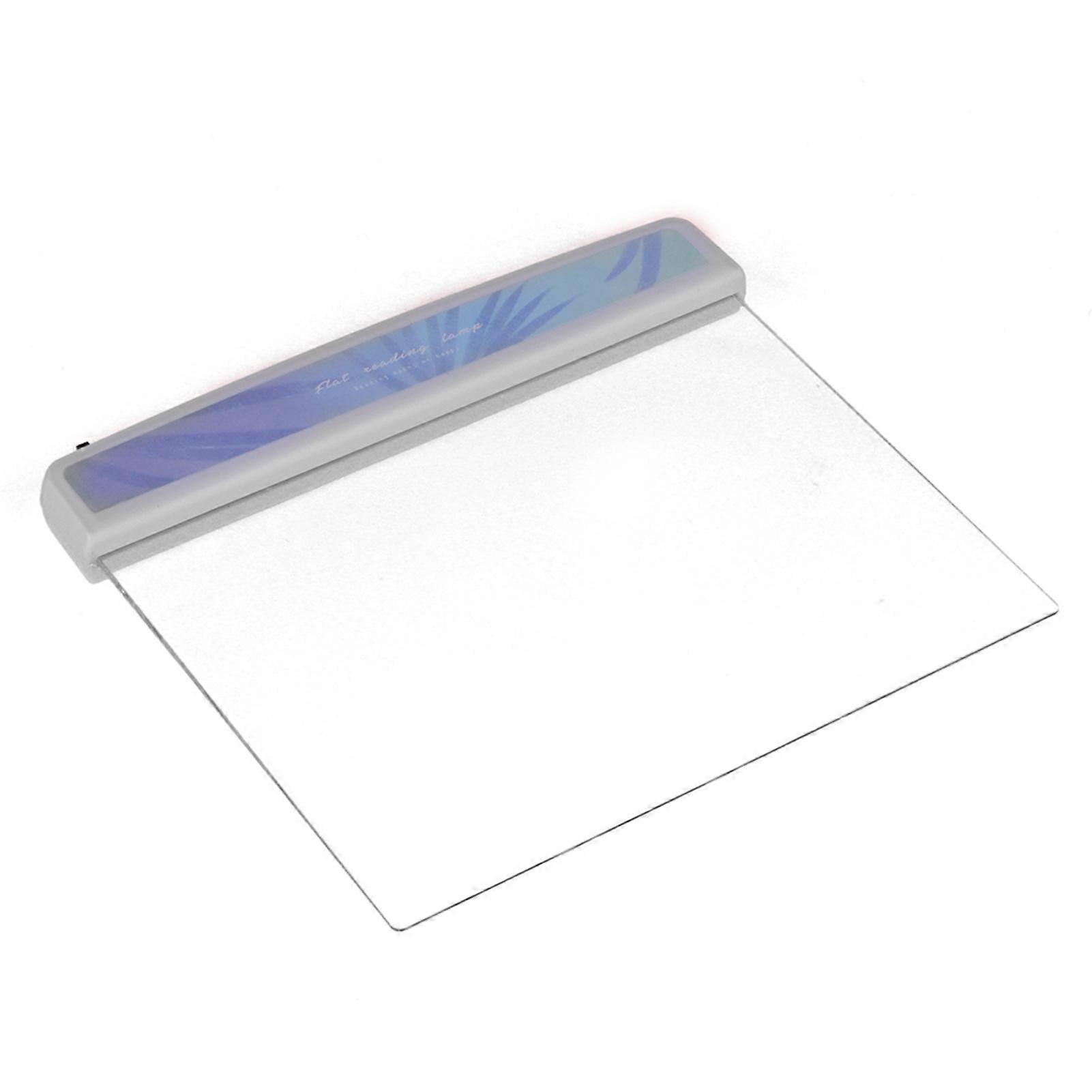 LED Panel Book Light Portable Leaf Pattern Flat Reading Lamp Student Eye Protection Light