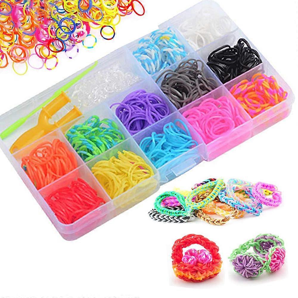 Laat je creativiteit de vrije loop met elastiekjes Navul weefgetouw Set - 600 stuks - weefgetouw armband maken Kit