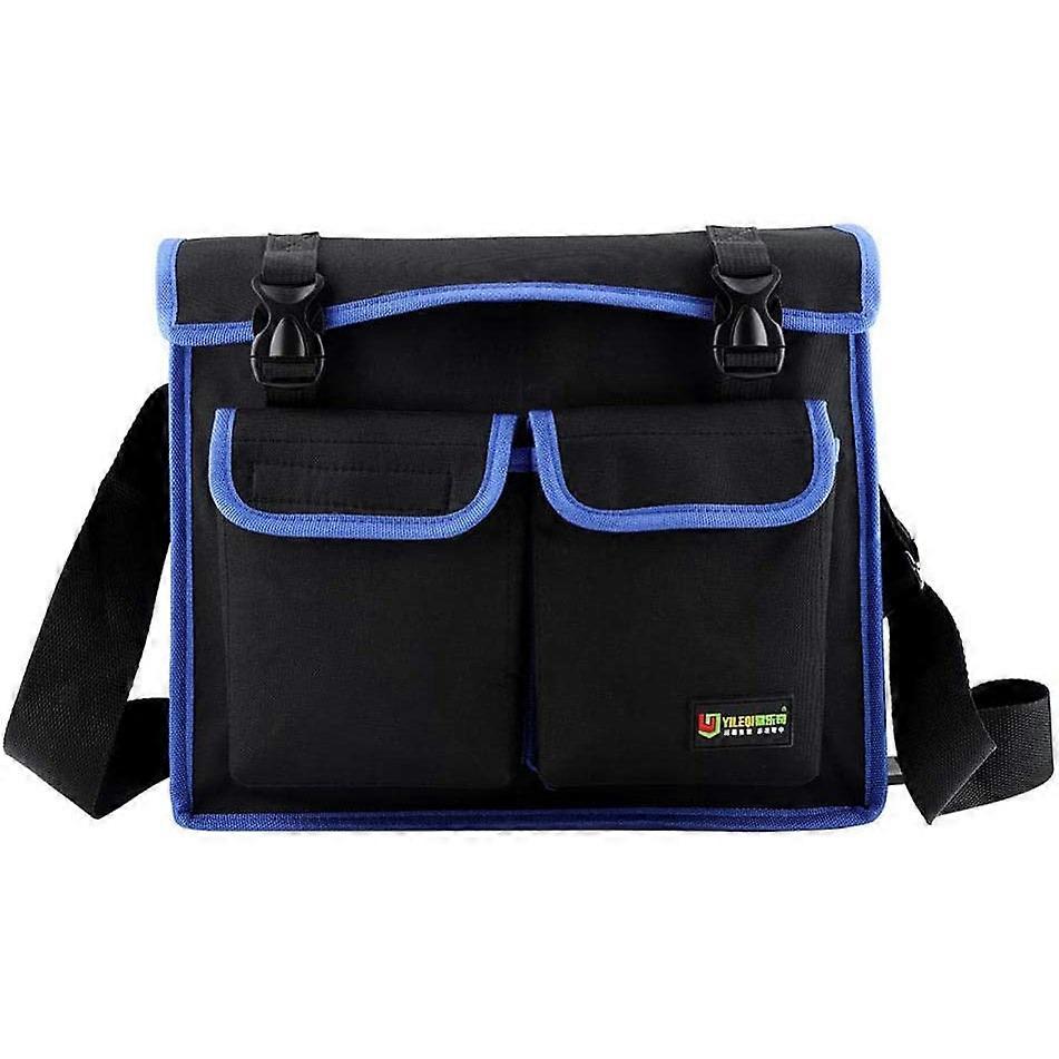 Oxford Cloth Storage Tools Bag with Adjustable Shoulder Strap and Handle Strap (Blue)