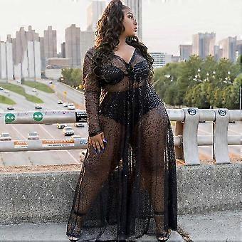 sexy plus size dress Lingerie Plus Size Sexy Shimmy Fringe Chemise – 3wishes.com main image 1