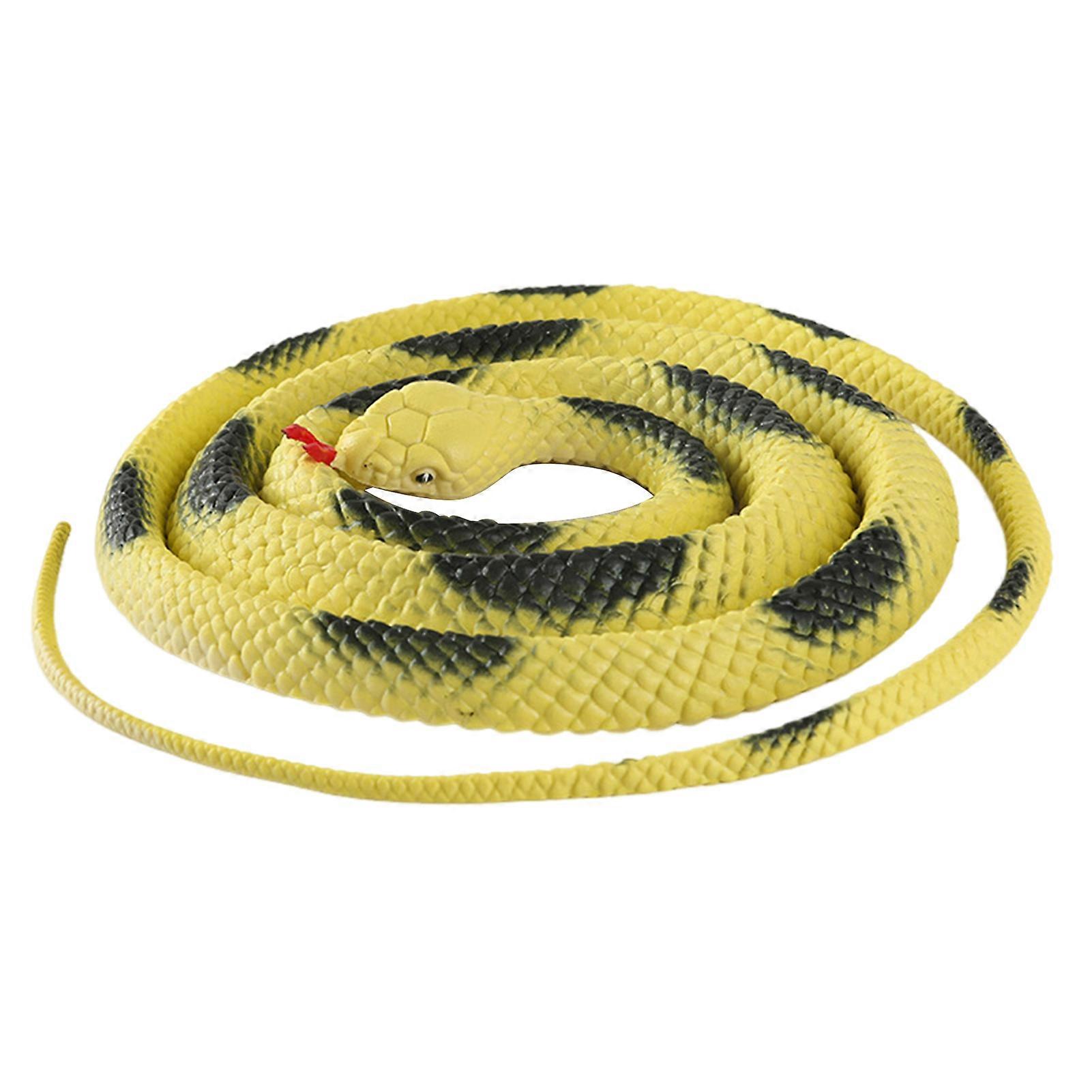Large Rubber Snakes Toy Garden Rubber Snakes Realistics Trick Toy Party Prank Toy