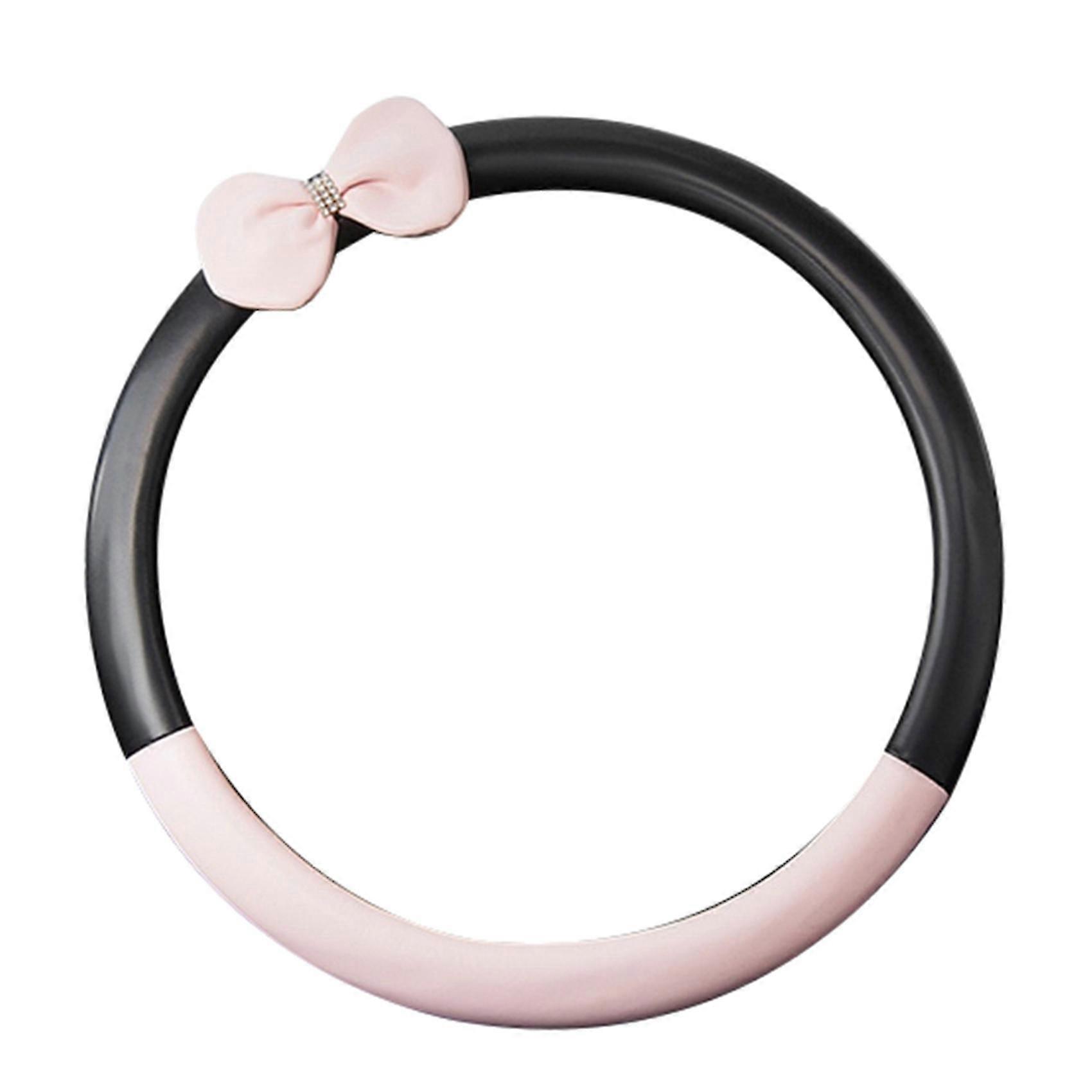 Universal Car Steering Wheel Cover Microfiber Leather Stitching A