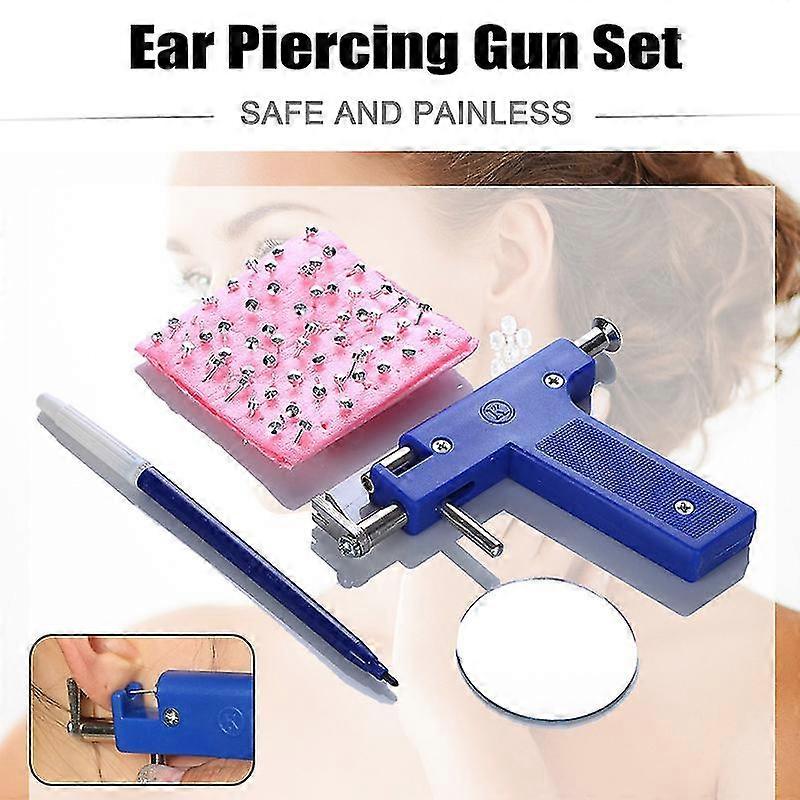 Safety Ear Piercing Tool Kit For Ear Nose Lip Safety With Earring Studs