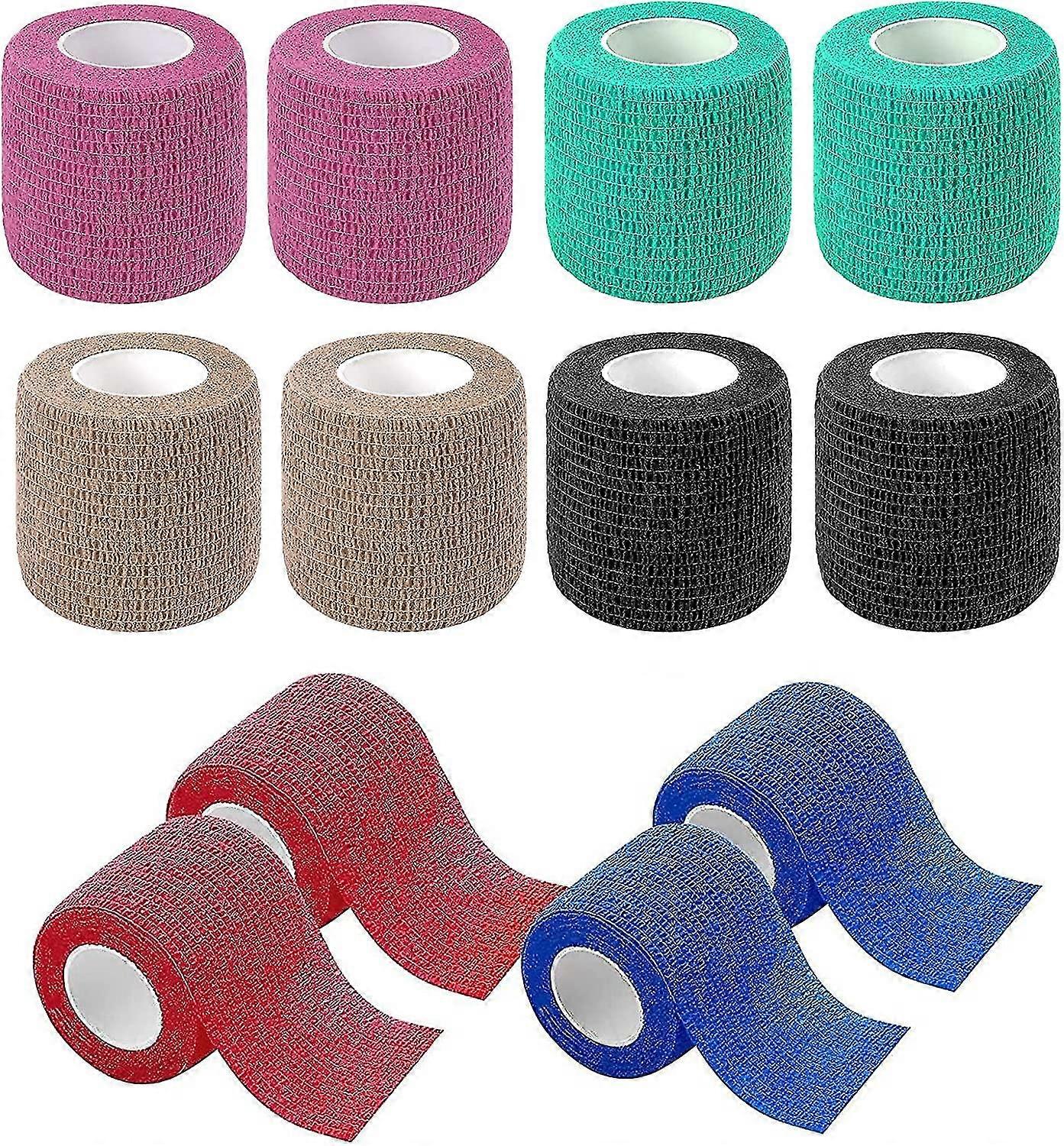 12 Rolls Of Self-adhesive Bandage, Adhesive Bandage Bandage, Elastic