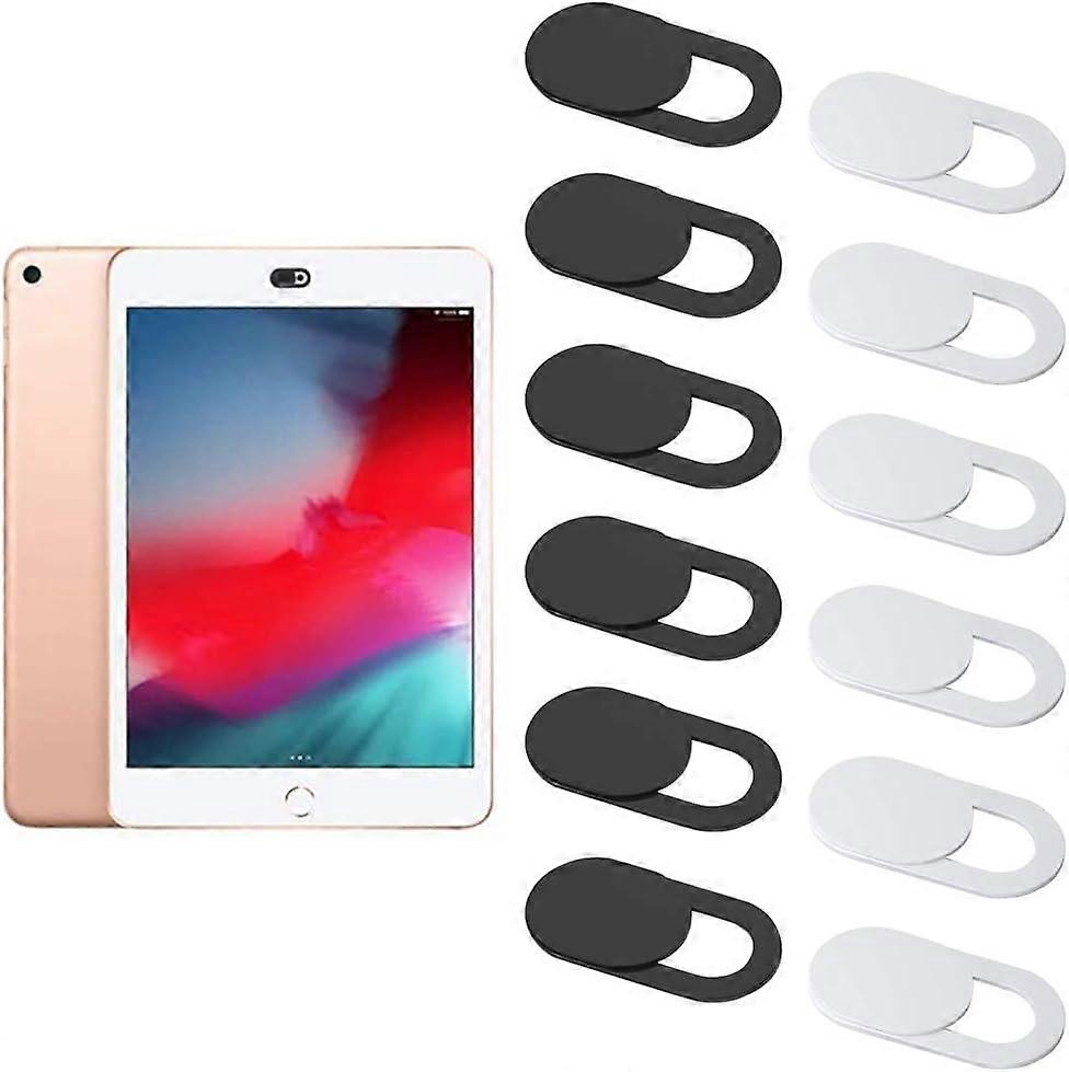 12-teilige Webcam-Abdeckung, stark klebend (6lack+6 weiß)