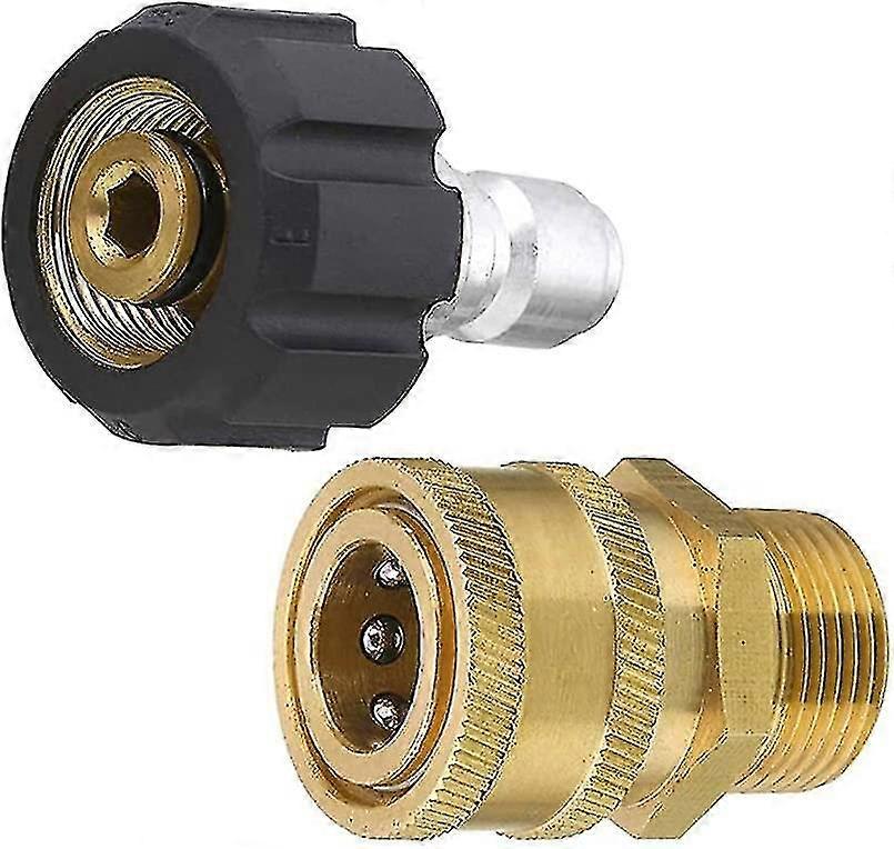 2024 Pressure Washer Couplers,m22-14 Pressure Washer Adapter Set,3/8 Quick Connect Swivel Accessories Adaptors,washer Adapter Kit Universal Quick Conn
