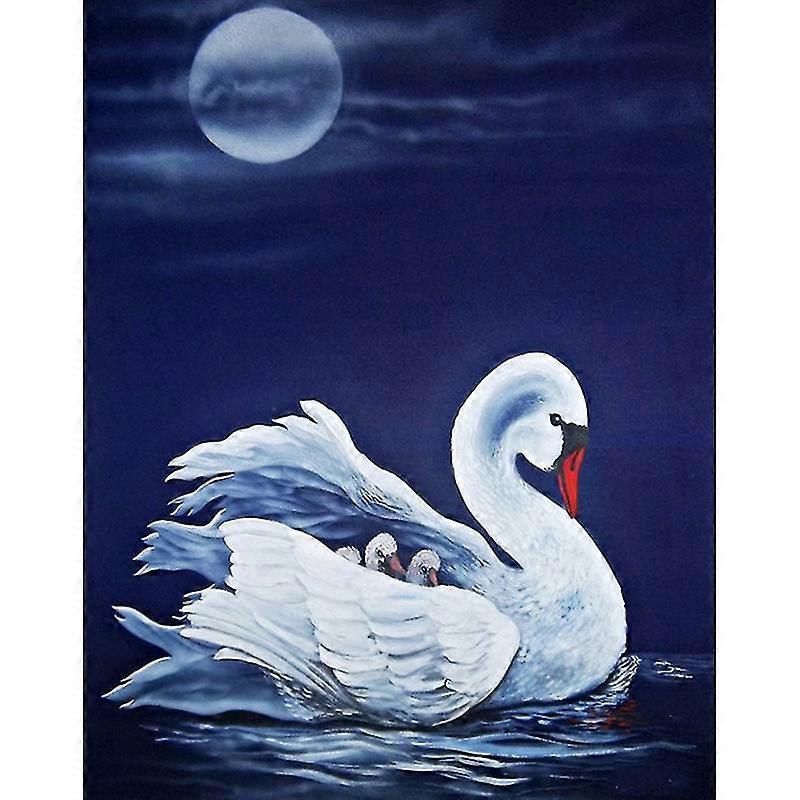 Diamond Painting Kits Swan Full Drill Diamond Embroidery 5d Diy Animal Mosaic Short Lint Canvas For Home Decor