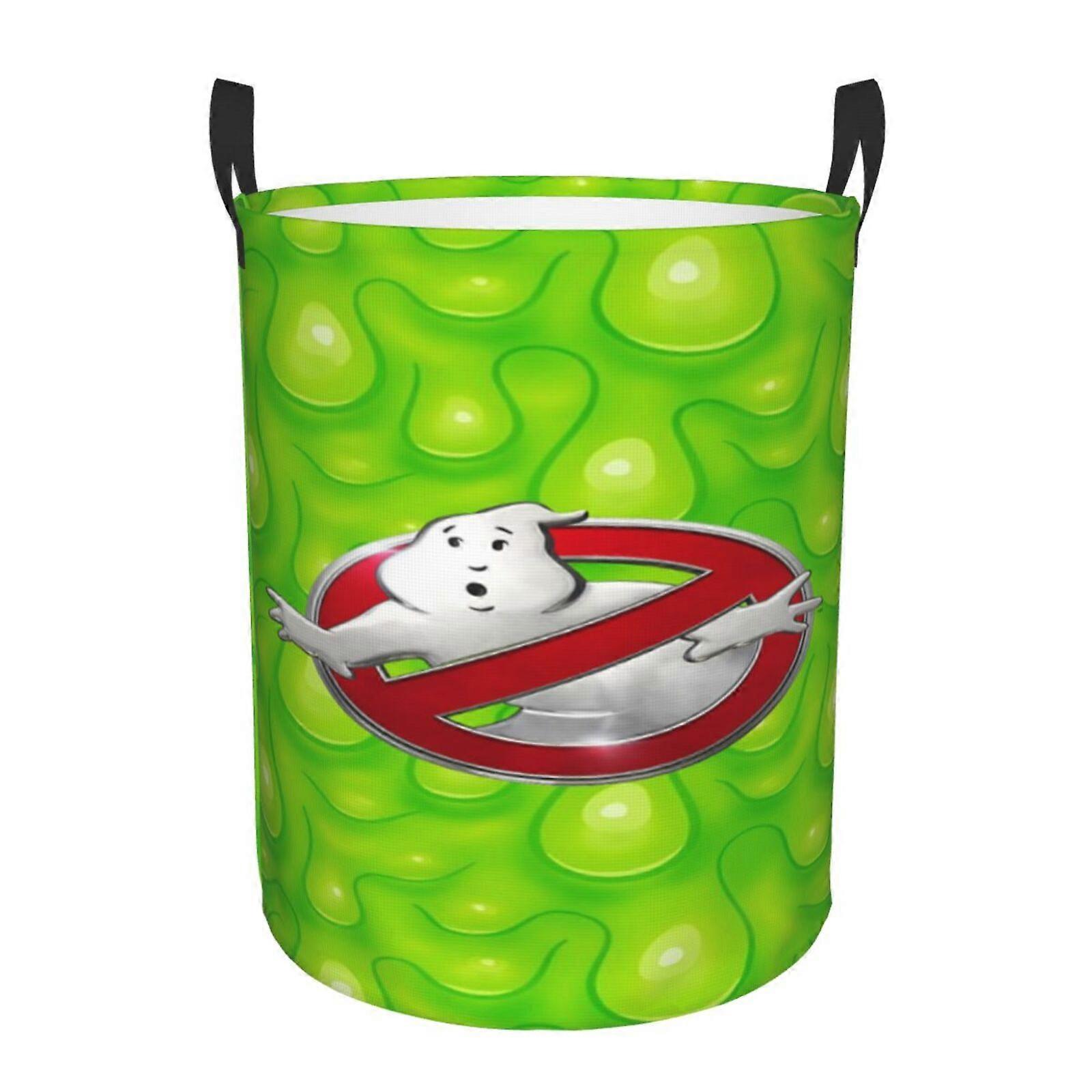 Cesta de Roupa Gráfica 3D Ghostbuster com Cesto de Roupas com Alça e SYS28750