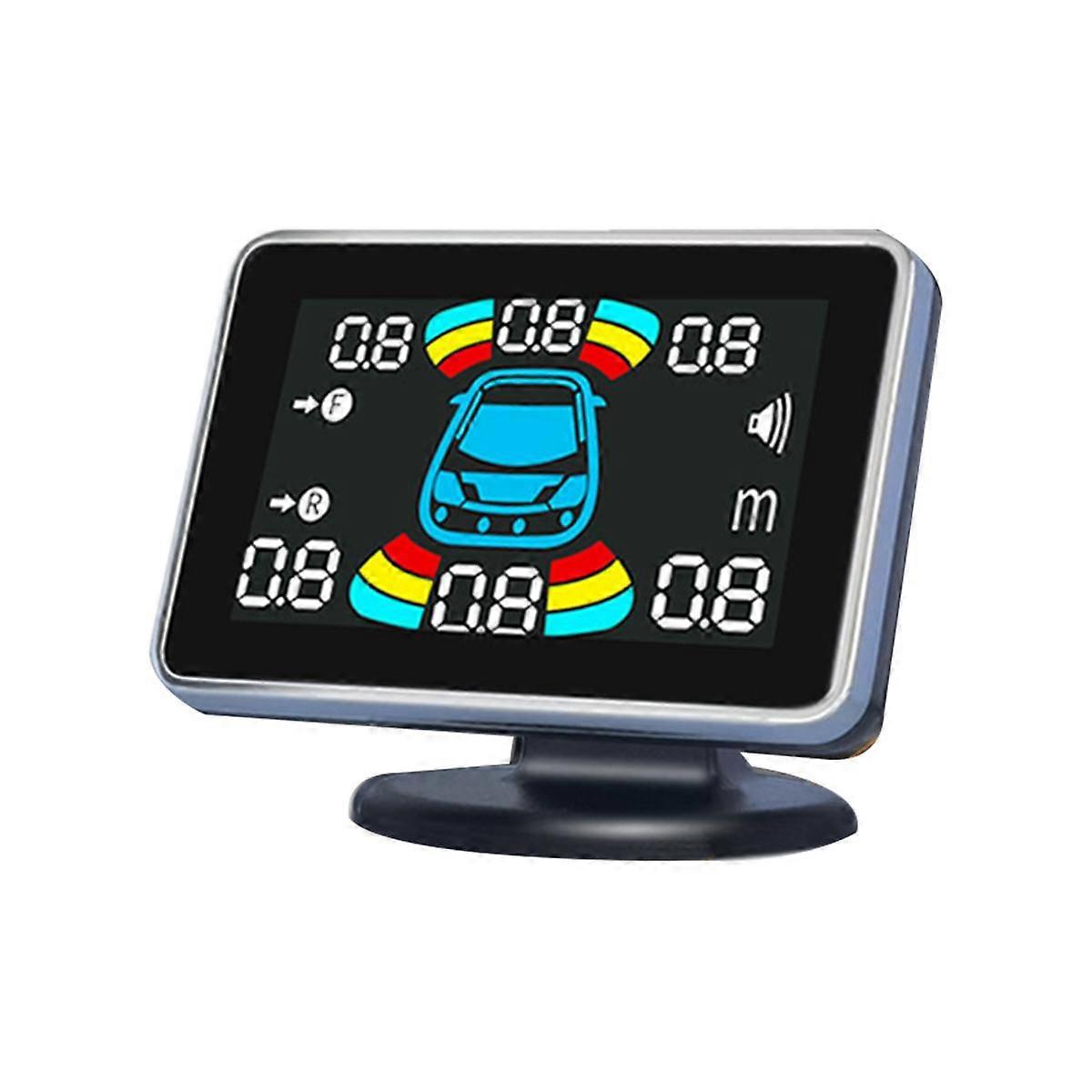 Parking Sensors Reversing Radar Detector with 8 Sensors Front and Rear Mounted 8 Probes Parking Ass