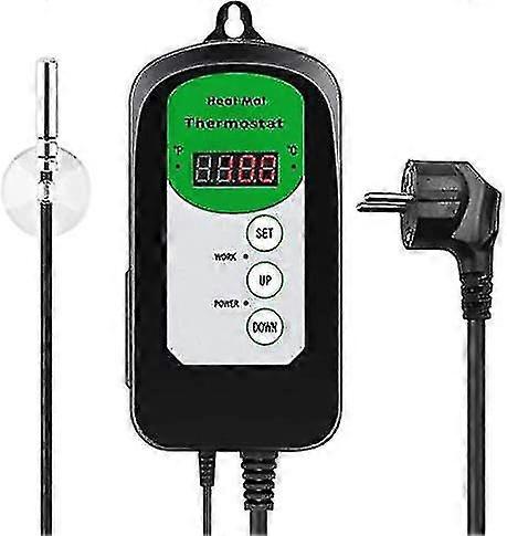 Digital Heating Mat Thermostat Controller For Seed Germination, Reptile And Brewing 68-108