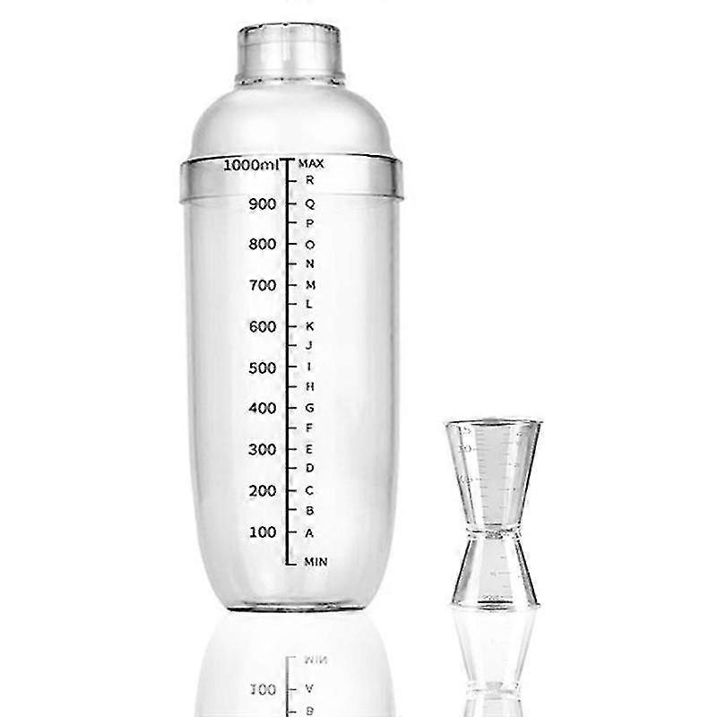 Shaker, 1000cc/33 Oz Plastic Shaker Set Use Wine Shaker Bar Mixing Tool