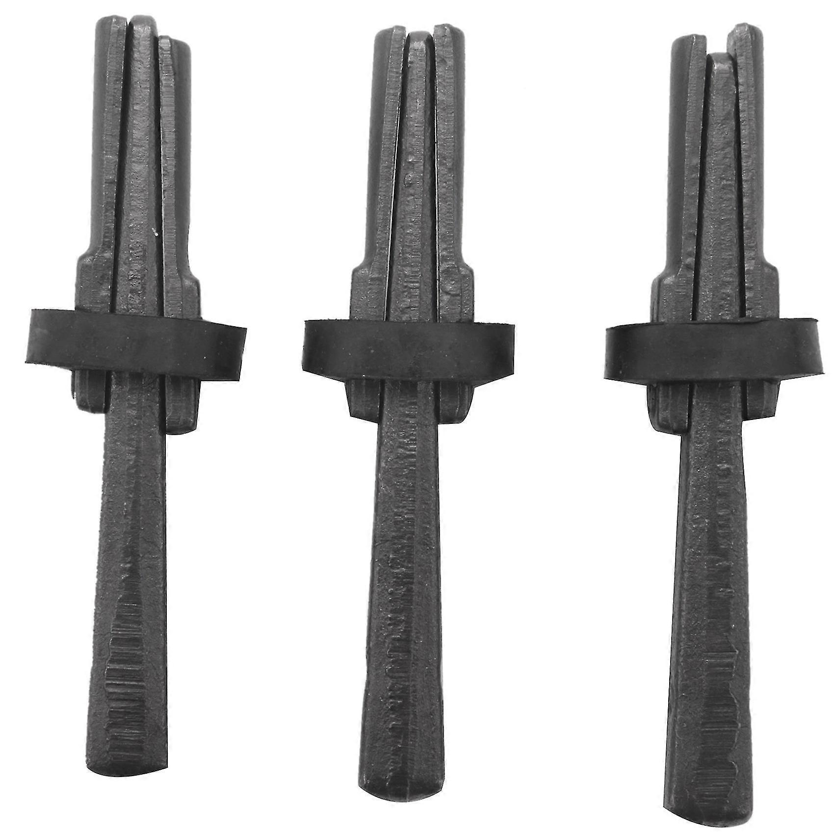 3 Set Stone Splitter 9/16in Metal Plug Wedges And Feathers Shims Concrete Rock Splitters Hand Tool