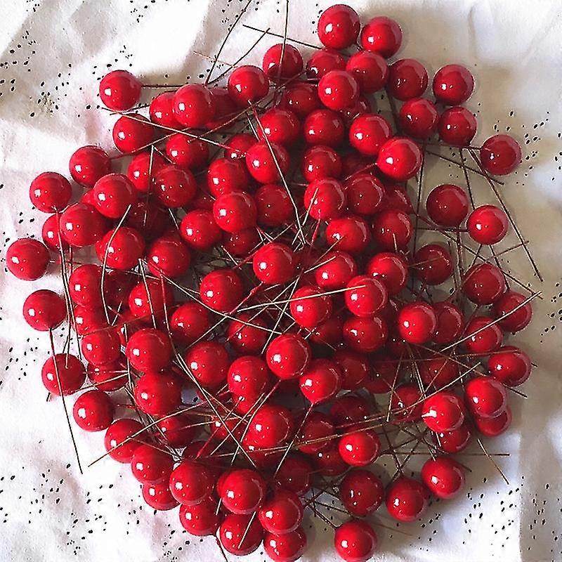 100pcs Christmas Simulation Red Fruit Small Red Fruit
