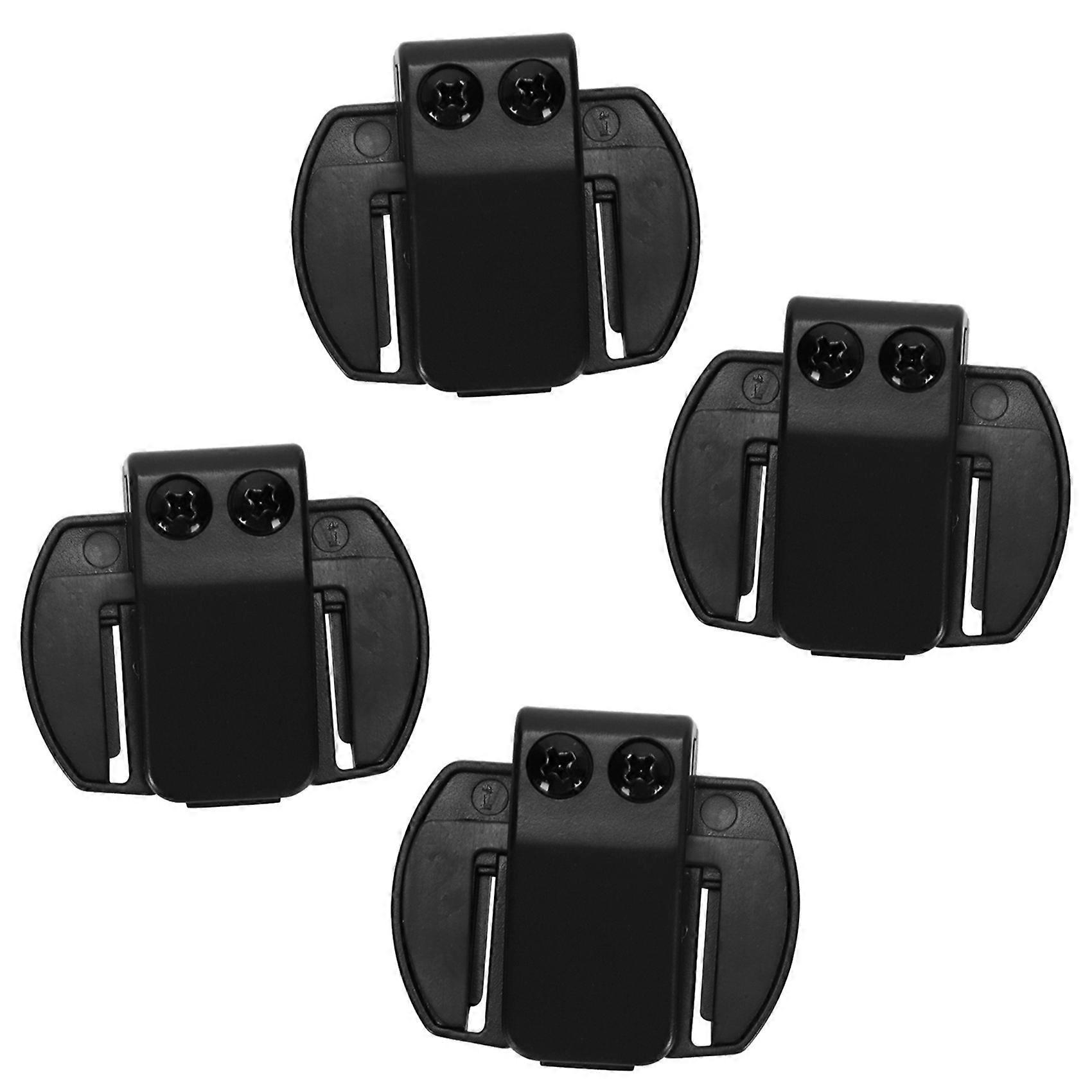 4 Pcs V6 V4 V2-500C Intercom Accessories,Helmet Intercom Clip Mounting Bracket,Motorcycle Headset A