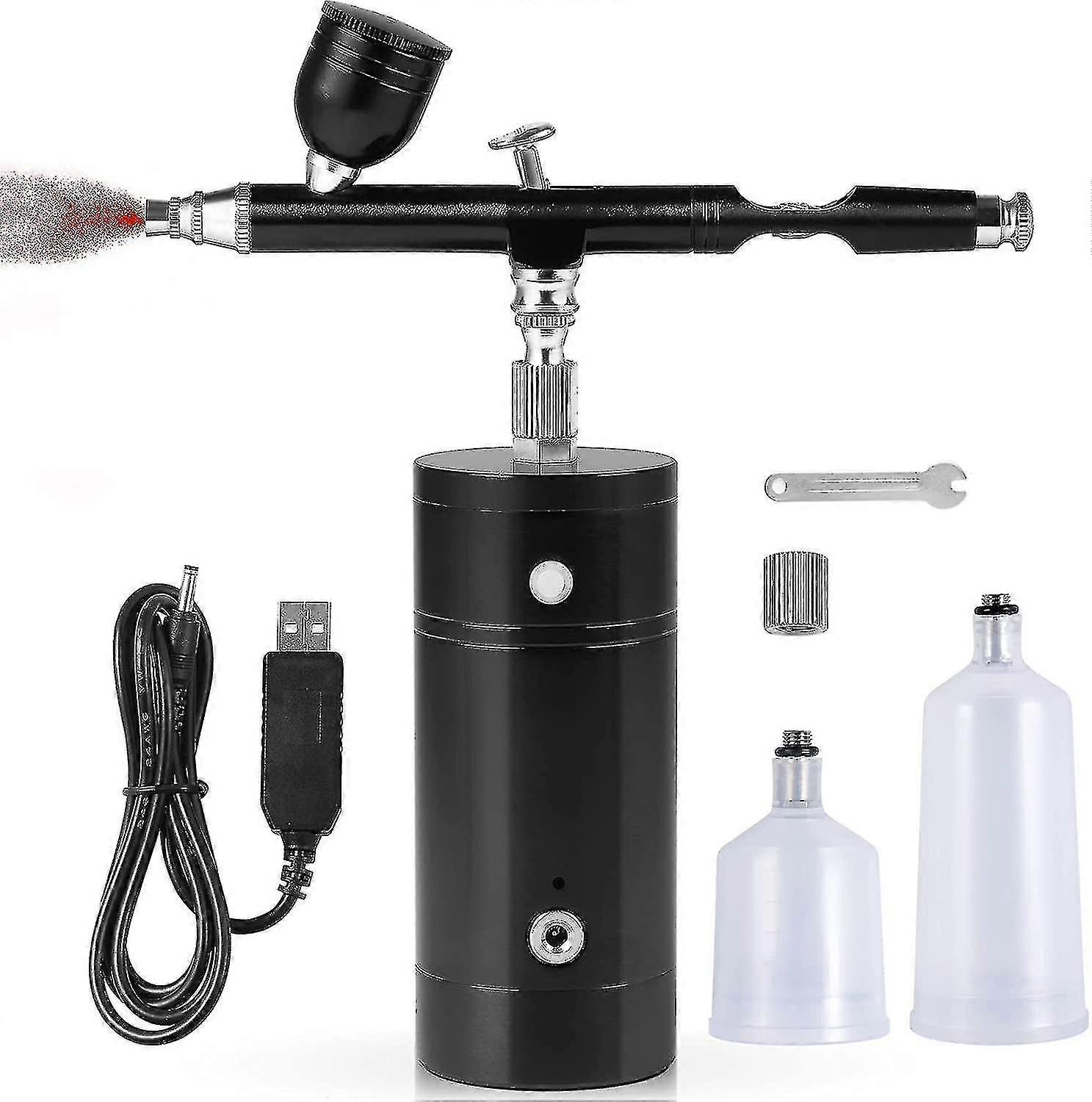 Upgraded Airbrush Kit With Air Pump Compressor,portable Cordless Auto Airbrush Gun Kit For Nail Art,tattoo