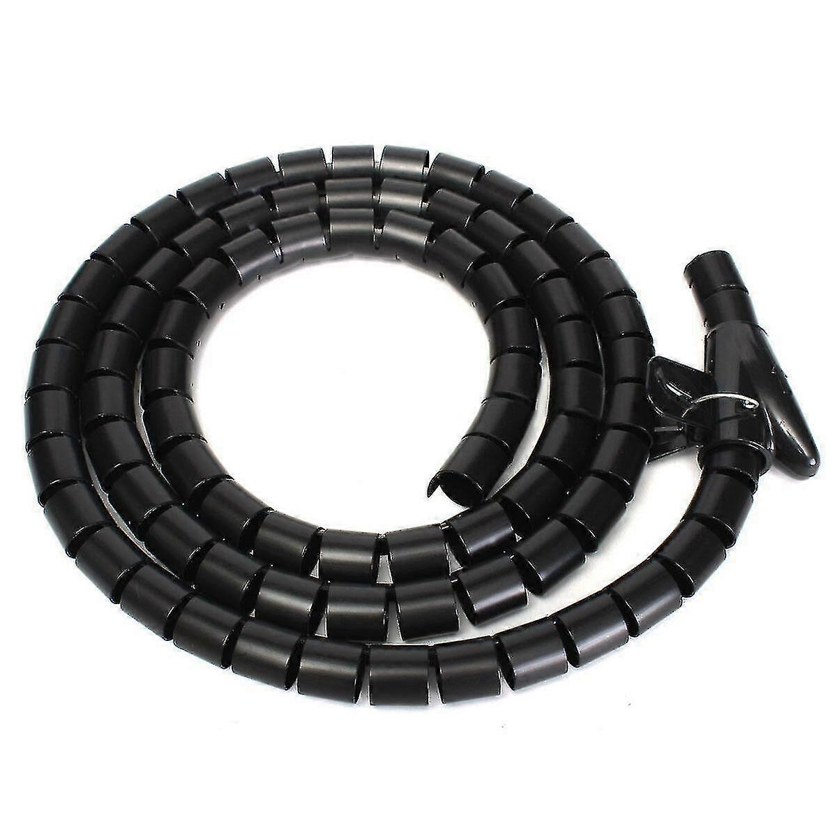 10/16/28mm Cable Spiral Wrap Tidy Cord Wire Banding Loom Storage Tube Wire Tool 5m