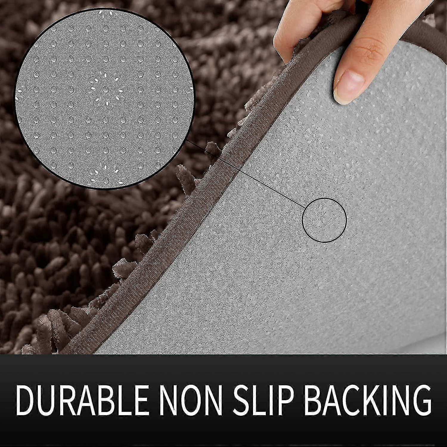 Premium badeværelse tæppe skridsikker fluffy bademåtte, utrolig blød behagelig, ekstra tyk