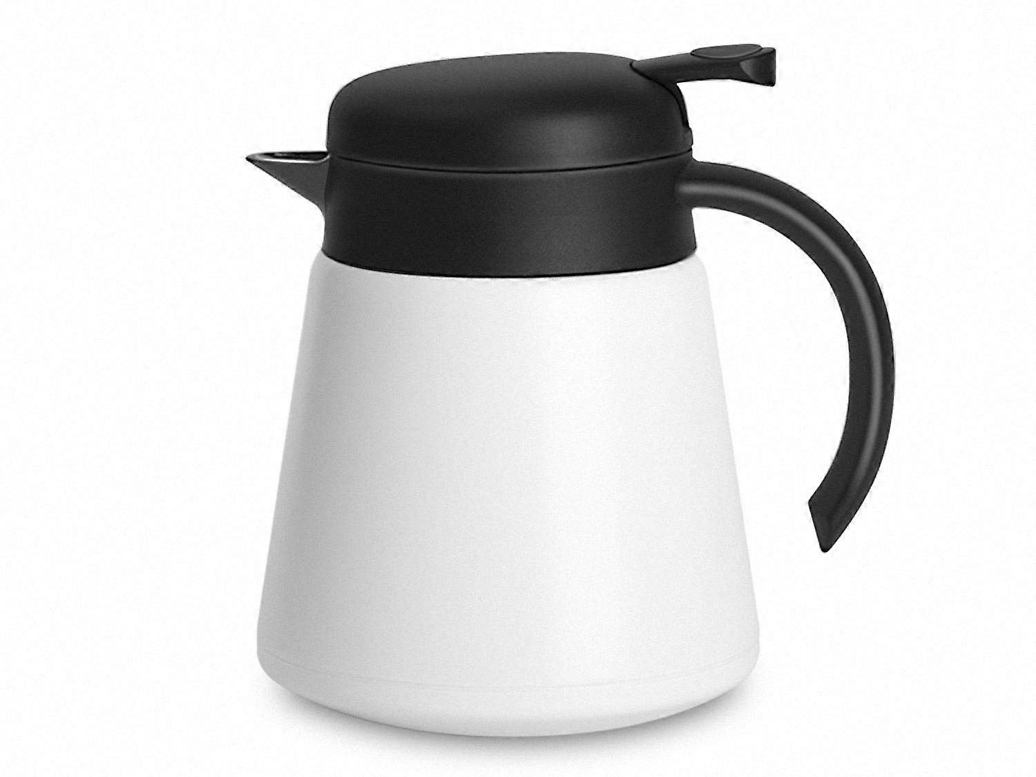800ml 304 18/10 Caraffa termica in acciaio inossidabile / Caffettiera isolata sottovuoto a doppia parete con pulsante a pressione superiore, 12+ ore di ritenzione di calore e freddo, senza BPA, fo