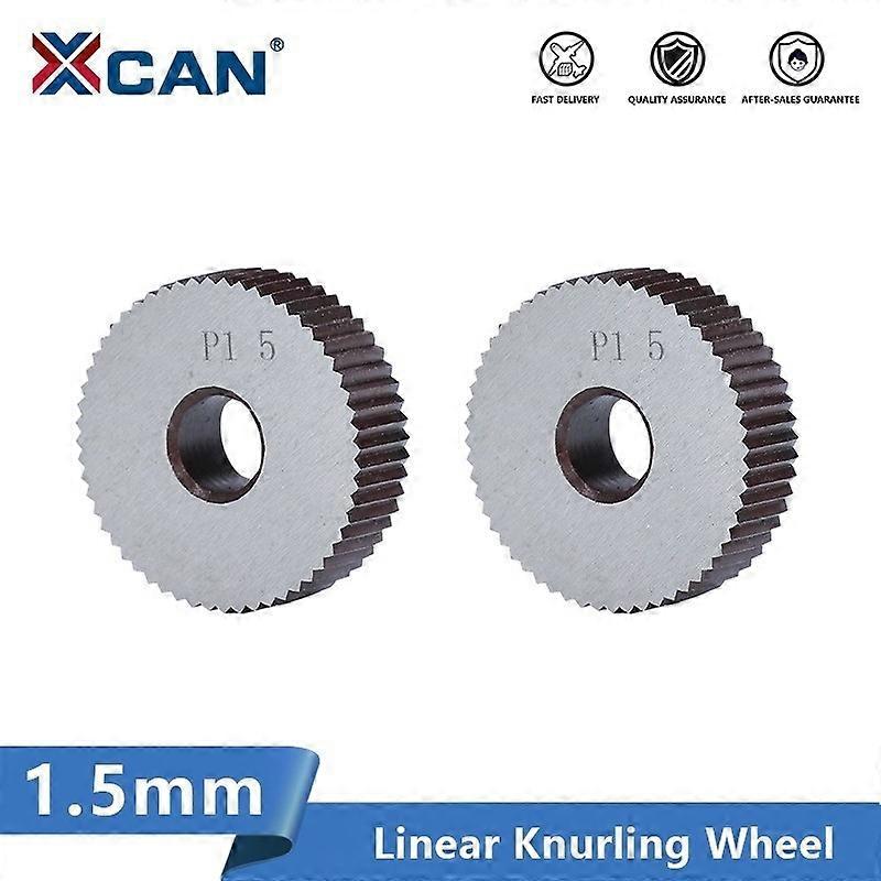 XCAN Lathe Knurling Tools 1pc 15mm HSS Anti Slip Single Straight Coarse for Metal Lathe Wheel