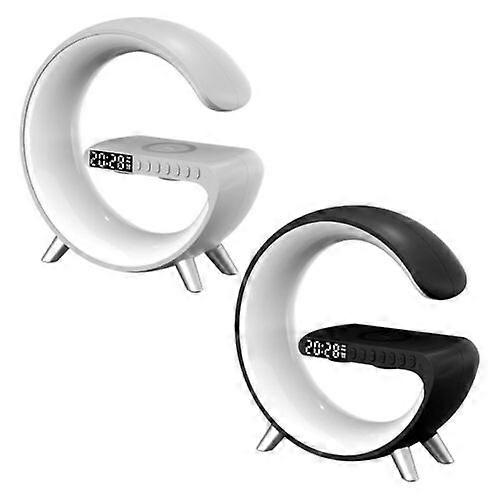 LED Atmosphere Light Wireless Charger Alarm Clock Desk Lamp Bluetooth Audio