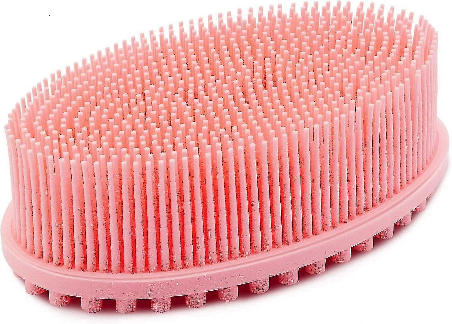 Silicone Body Brush Back Scrubber(pink)