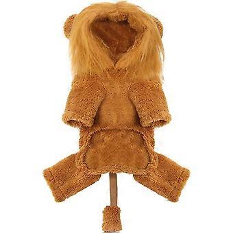 rødme sæt kat hund kostume realistisk løve manke løve paryk hund kostume kostume til mellemstore til store hunde kat kæledyr størrelse xl hundetøj