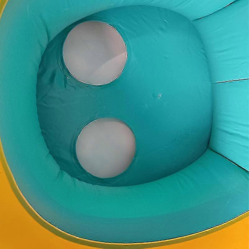 Baby Swimming Ring With Parasol, Handle And Pump, Safe And Non-toxic