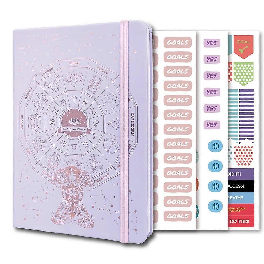 2024 Daily Goal Planner Undated Agenda Weekly Monthly Calendar Organizer Notebook Productivity