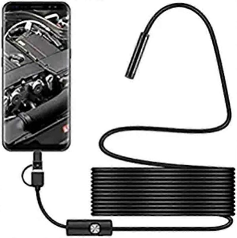 USB Snake Inspection Camera, Waterproof USB C Borescope for Android