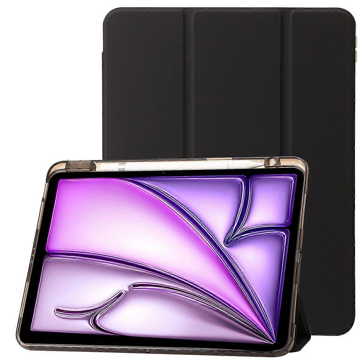 Acrylic 3-Fold Leather Case For iPad Air 13 2024