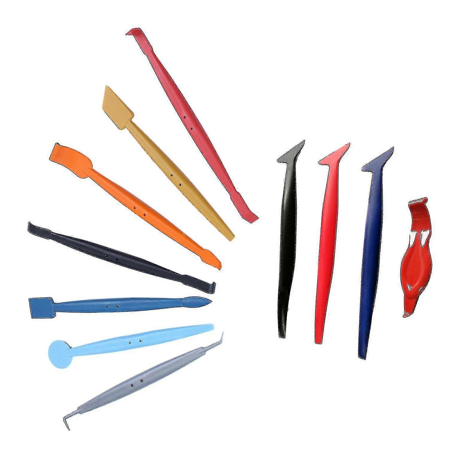 Vehicle Vinyl Application Tool Kit Edged Fold Squeegee
