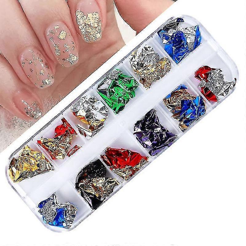 Imitation Golden Leaf Flakes Copper Flakes For Gliding Nail Arts Crafts Diy
