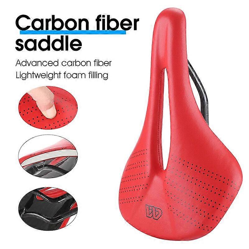 WEST BIKING Ultralight T700 All Carbon Saddle Highway Bicycle Saddle Bicycle VTT Racing Carbon Rails Bicycle Seat 230*150MM
