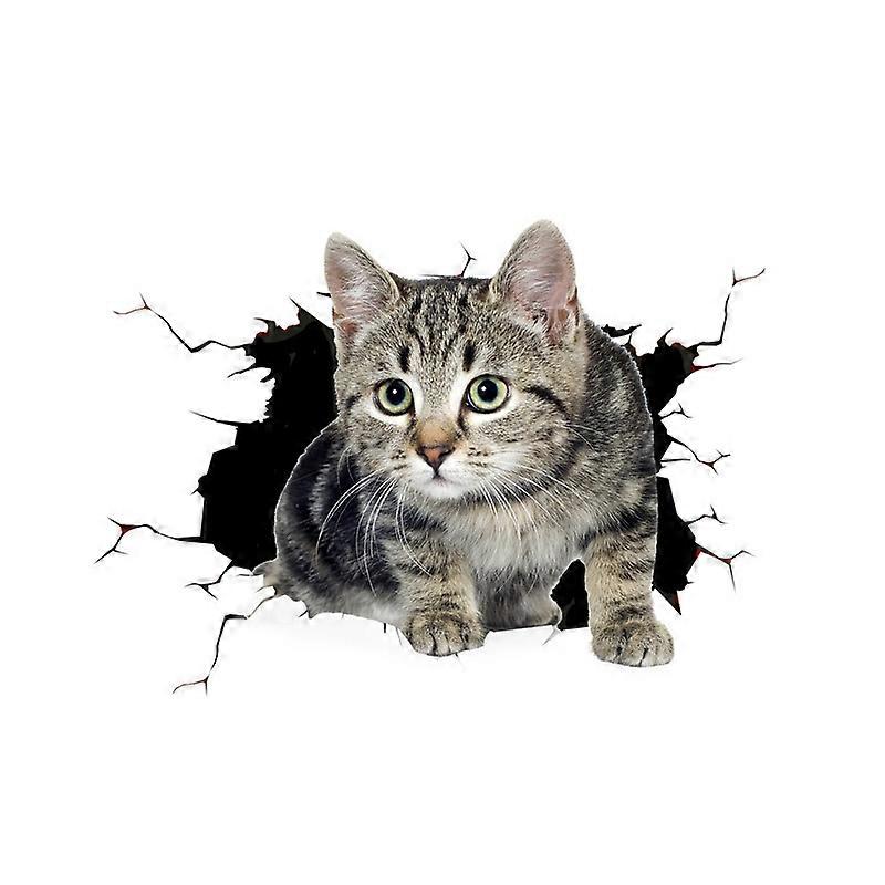 4 PCS 3D Simulation Animal Personality Car Stickers