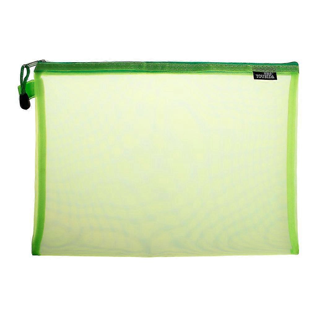 Document Bag A4 Size Zipper File Pocket Storage Organizer School Office Supplies