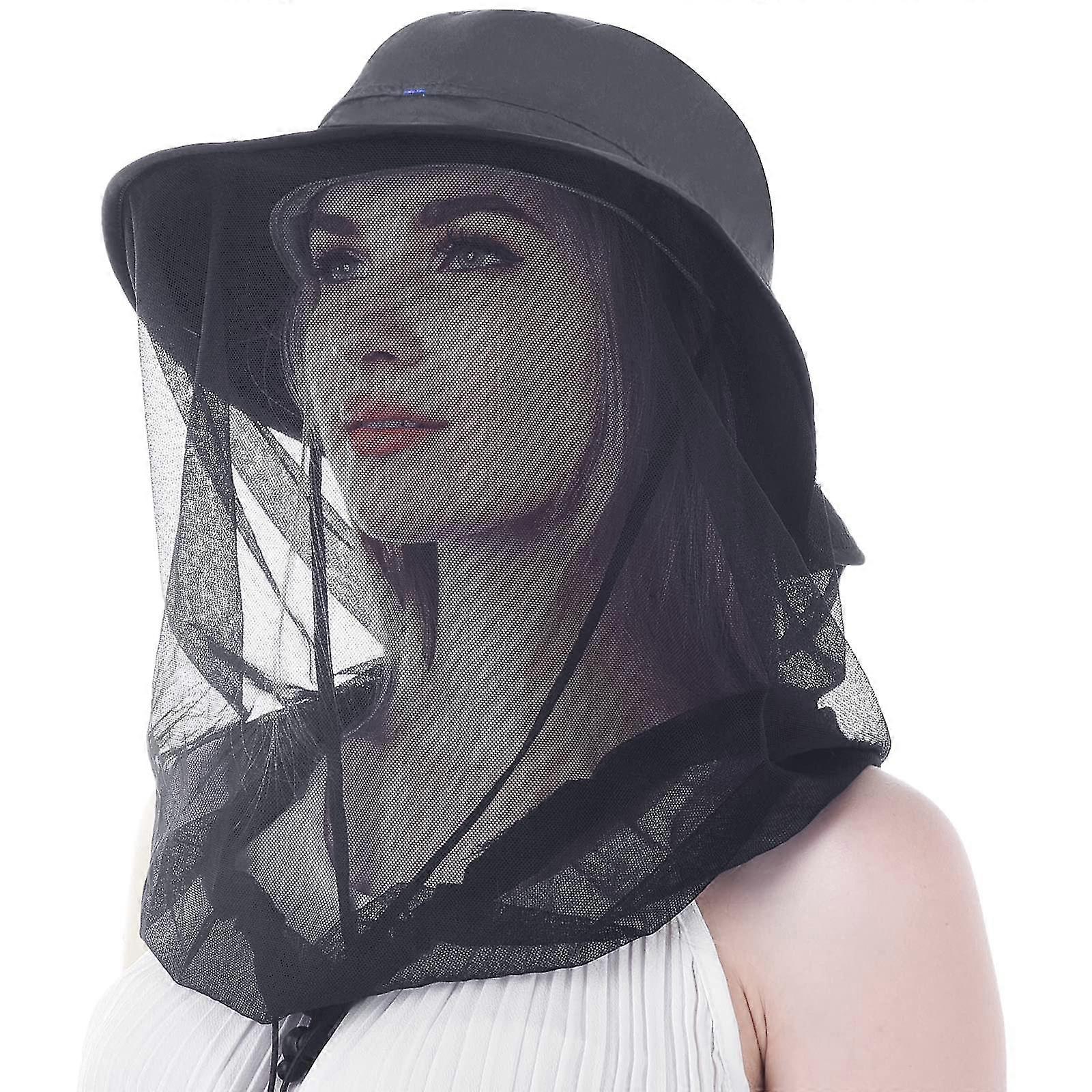 outdoors Mesh Hat - Face Netting Cover Midge Mask Breathable Bucket Cap Sun Protection Anti-insects Bug Bee Keeper outdoors
