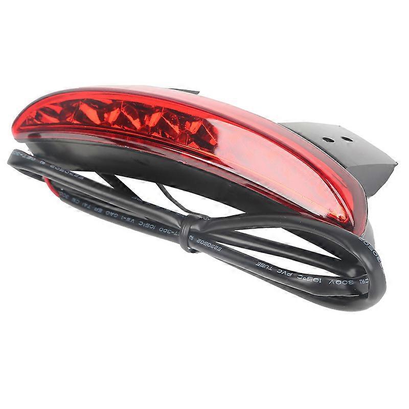 Motorcycle Rear Chopped Fender Edge Red LED Brake Tail Light For Harley Sportster XL 883 1200 Cafe RacerMotor Vehicle Lighting